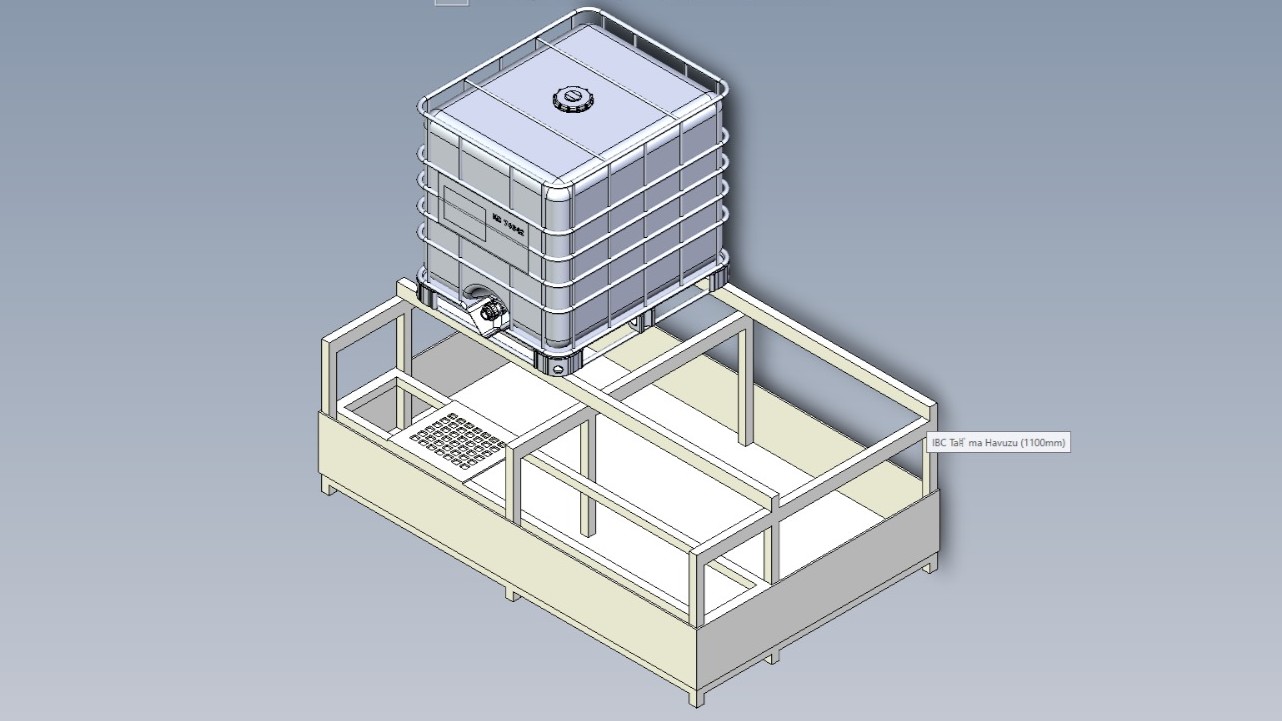 IBC Taşma Havuzu – Kimyasal Toplama Paleti – Sıvı Toplama Küveti (PP & HDPE)